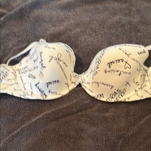 White Printed Women's Bra